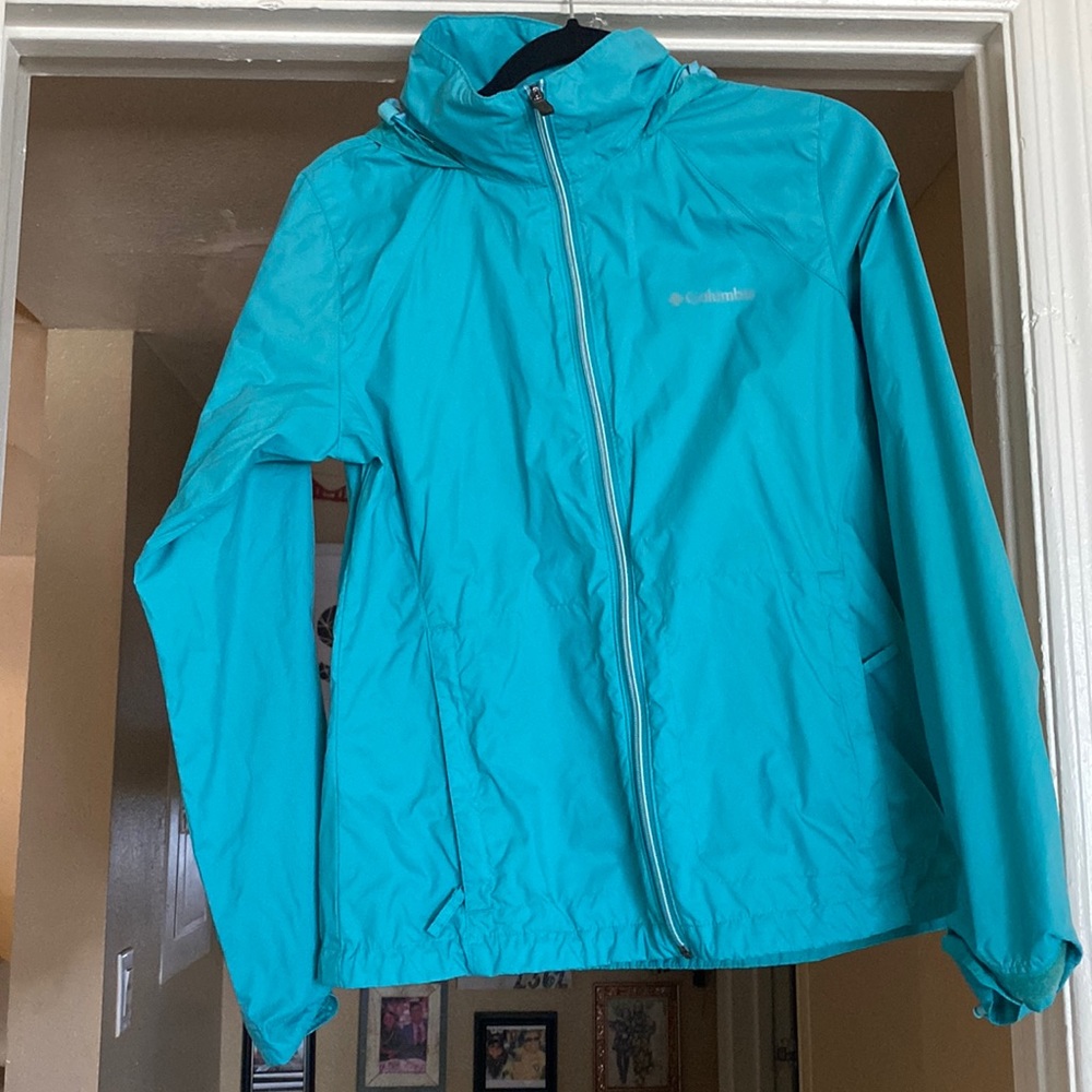Teal Columbia wind breaker